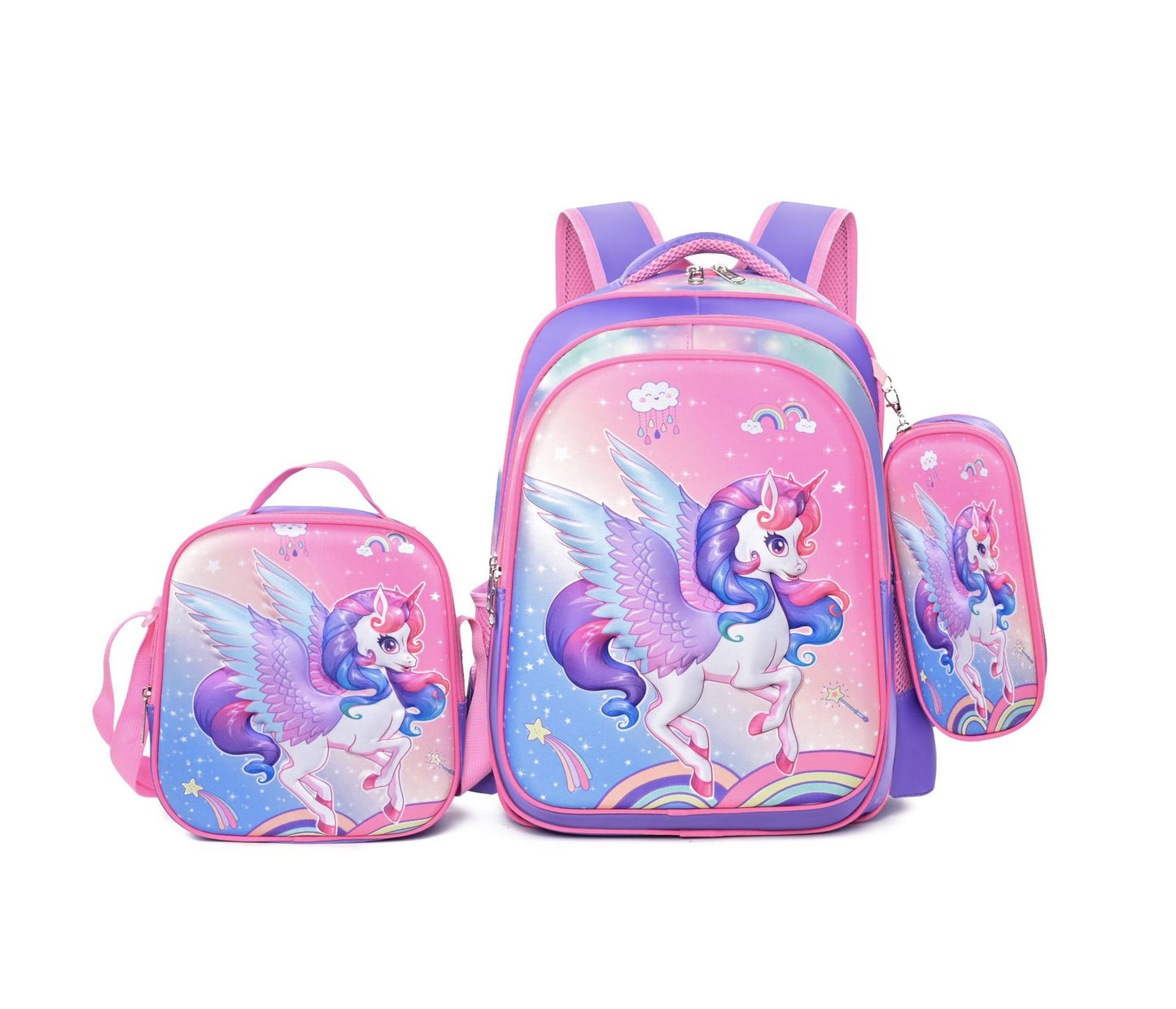 Cool Primary Set Cartoon Pencil Lunch Bags