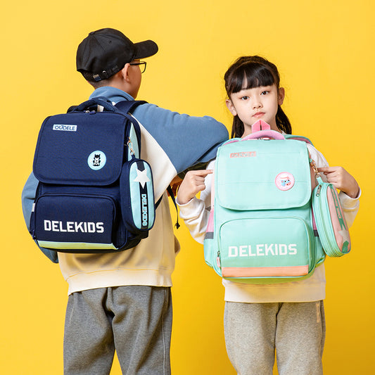 Lightweight Burden Alleviation Breathable Boys Spine Elementary School Students' Schoolbags