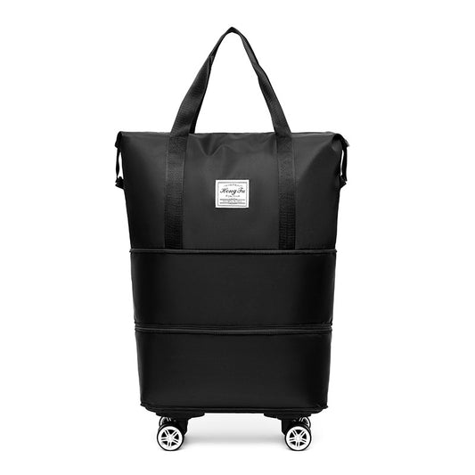 Wheels Oversized Capacity Tote Expansion Quick Travel Bags