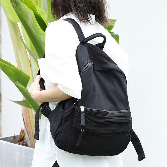 Women's Style Washed Worn Canvas Leisure Forest Backpacks