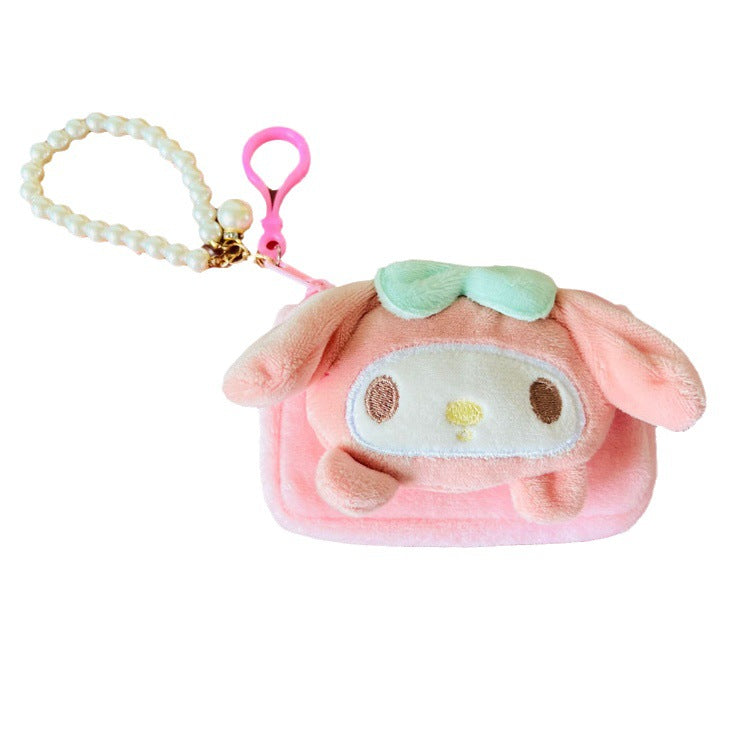 Creative Cartoon Plush Pendant Certificate Small Purses