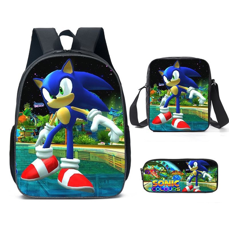 Classy Unique Charming Sonic Cartoon Primary Elementary School Students' Schoolbags