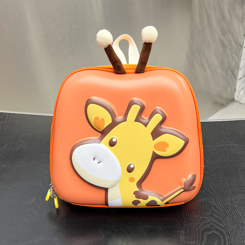 Children's Cartoon Eggshell Cute Deer Three-dimensional Boys Children's Backpacks