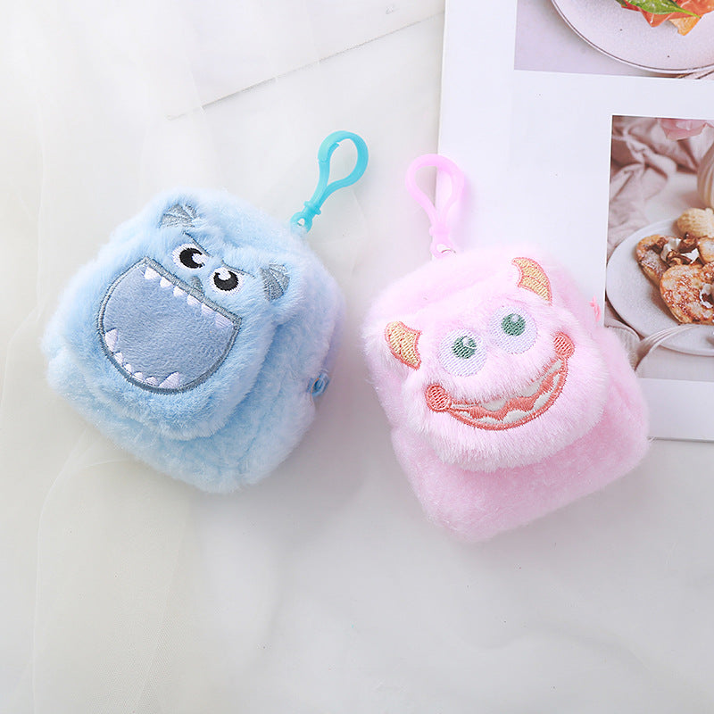 Color Fashion Three-dimensional Monster Plush Small Coin Purses