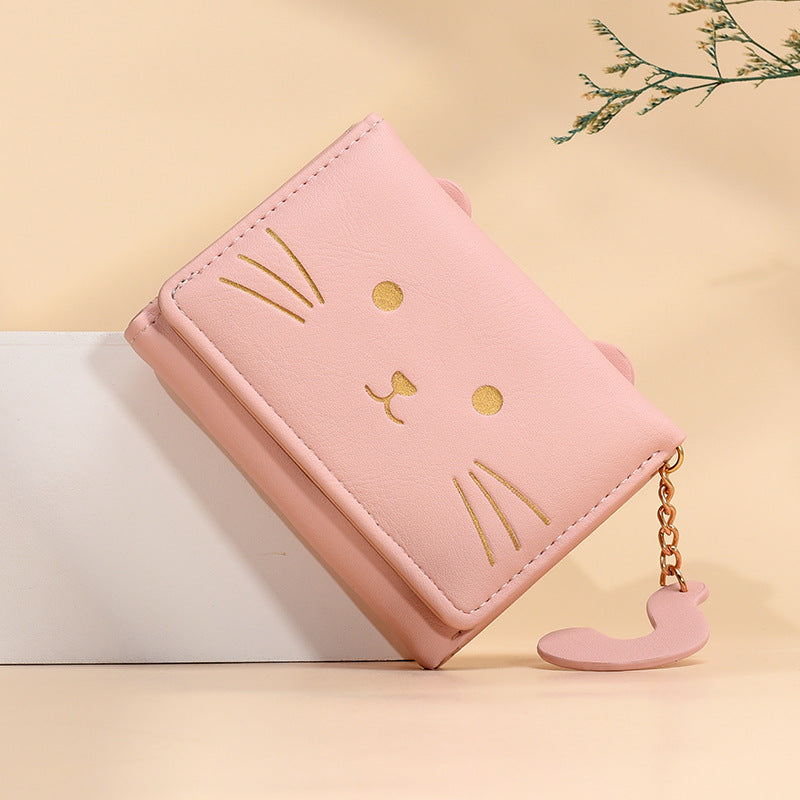 Women's Korean Small Short Fashion Cartoon Change Ladies Wallets