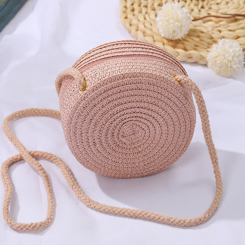 Children's Straw Little Boy Mini Hat Suit Children's Coin Purse