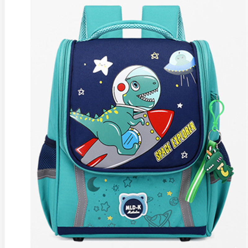 Cartoon Canvas Large Capacity Waterproof Space Elementary School Students' Schoolbags