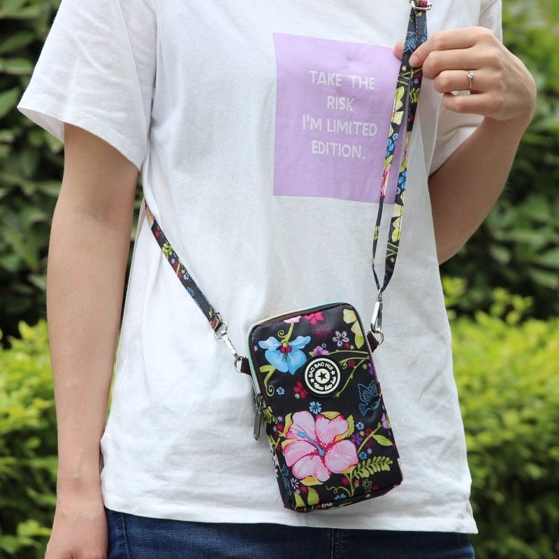 Women's Mobile Mini Halter Portable Wrist Phone Bags