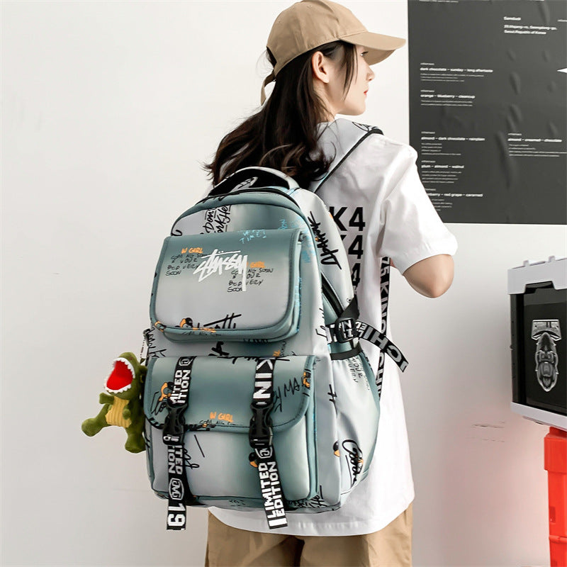 Women's & Men's & Trendy Cool Fashion Nylon High Sense Backpacks