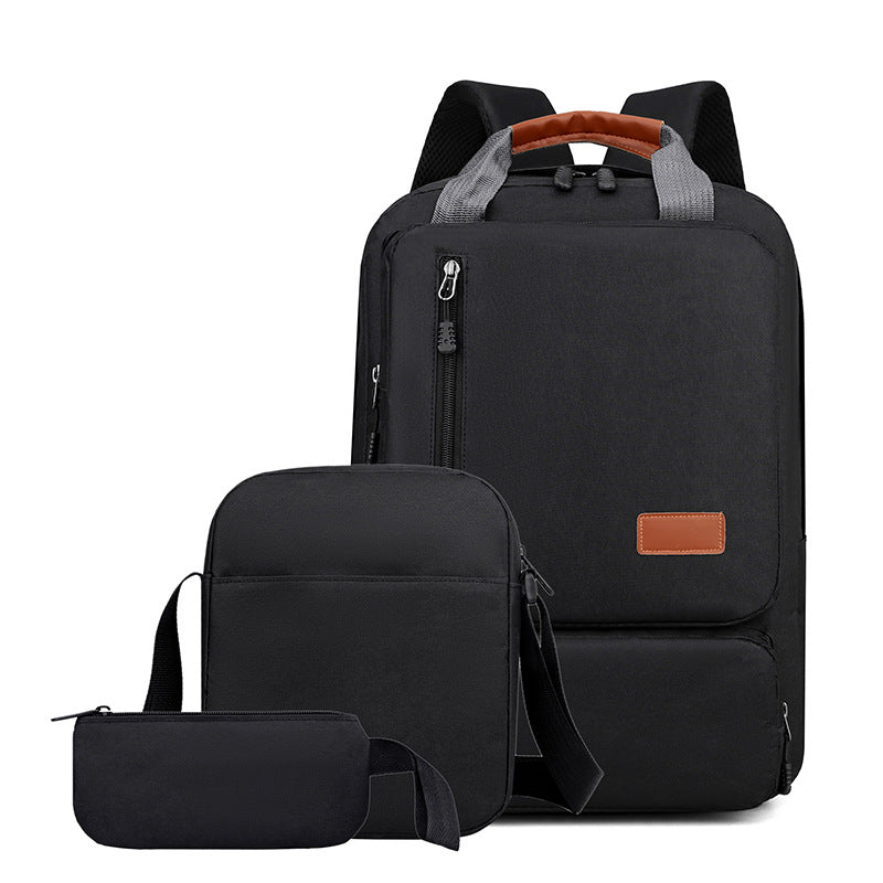 Men's Business Fashion Three-piece Suit Computer Large Backpacks