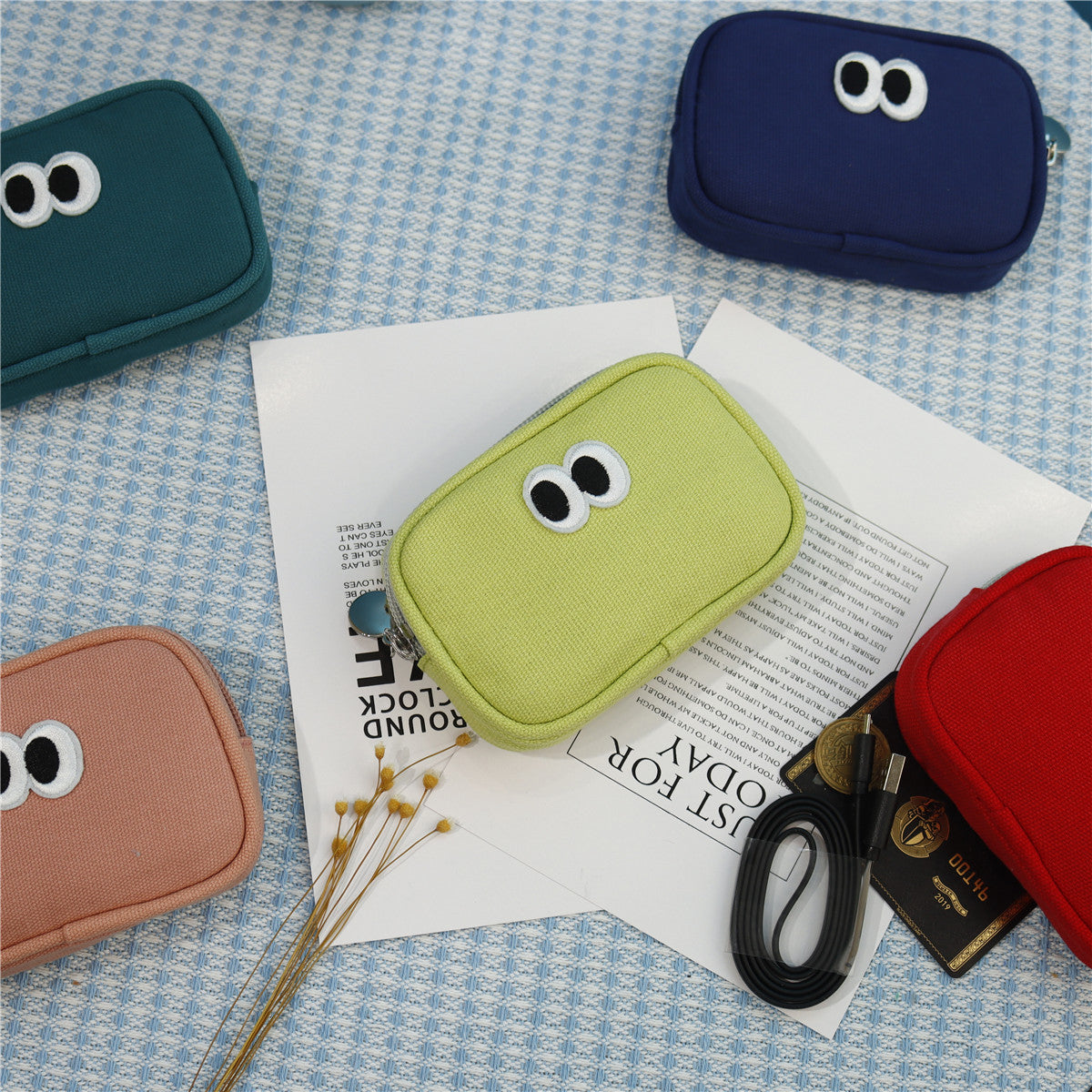 Mini Cartoon Cute Korean Zipper Compartment Coin Purses