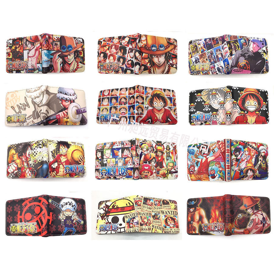 Piece Anime Peripheral Short Trendy Unique Ladies Wallets