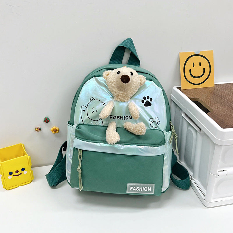 Children's Style Boys Lightweight Cute Doll Bear Backpacks