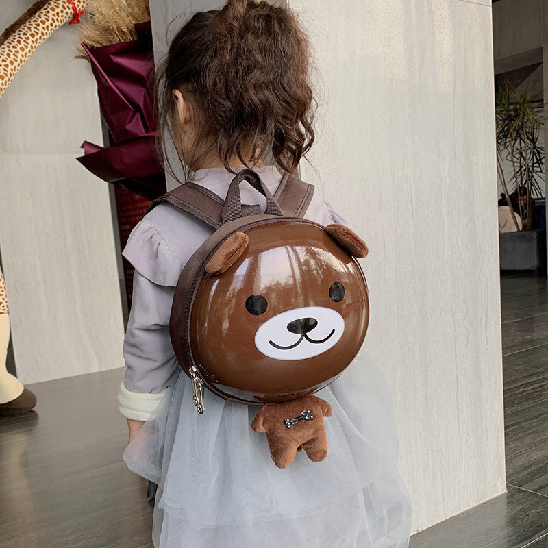 Children's Creative Korean Cartoon Cute Plush Boys Elementary School Students' Schoolbags