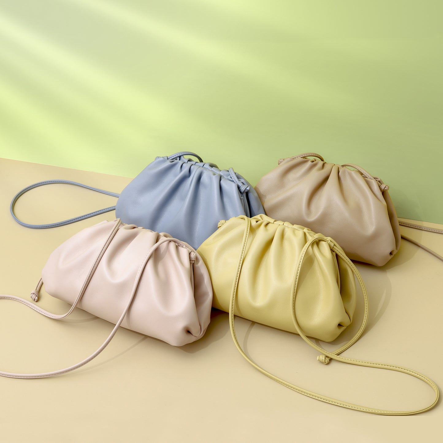 Women's Pleated Cloud Fashion Underarm Dumpling Texture Handbags