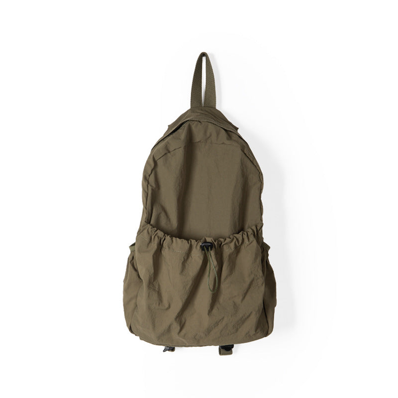 Waterproof Nylon Cloth Drawstring Female Lightweight Backpacks