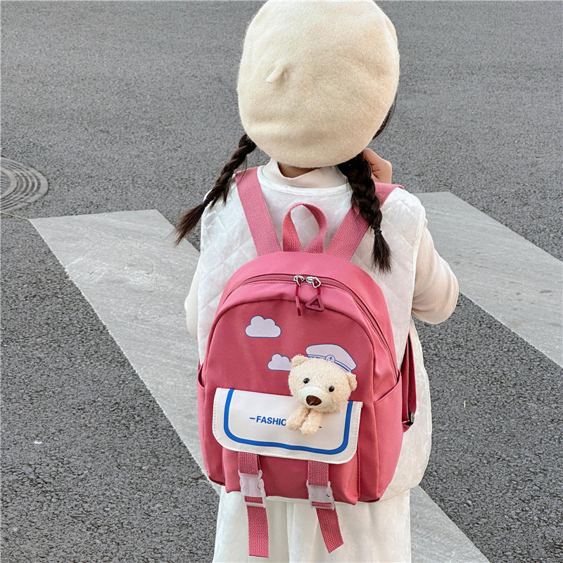 Children's Cartoon Doll Bear Large Capacity Lightweight Children's Backpacks