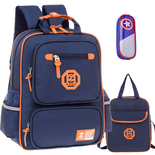 Children's Primary Grade Three To Six Lightweight Spine Elementary School Students' Schoolbags