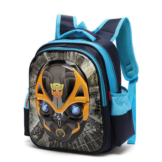 Sacs d'école pour enfants du primaire, Transformers Bumblebee Dog Boy, collégiens