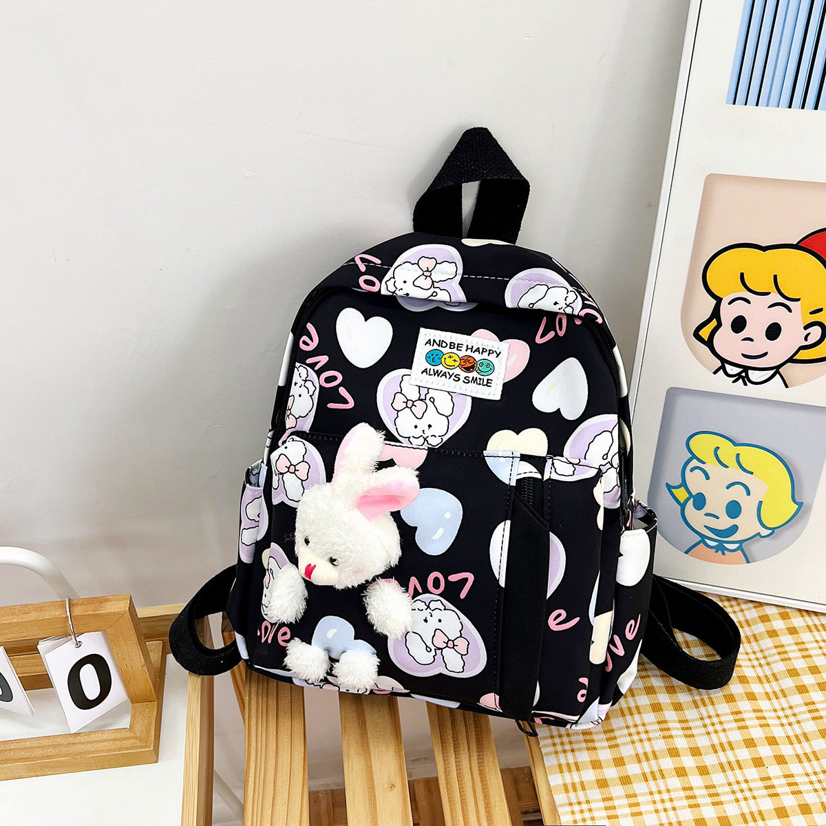 Children's Cute Cartoon Printed Boys Going Out Children's Backpacks