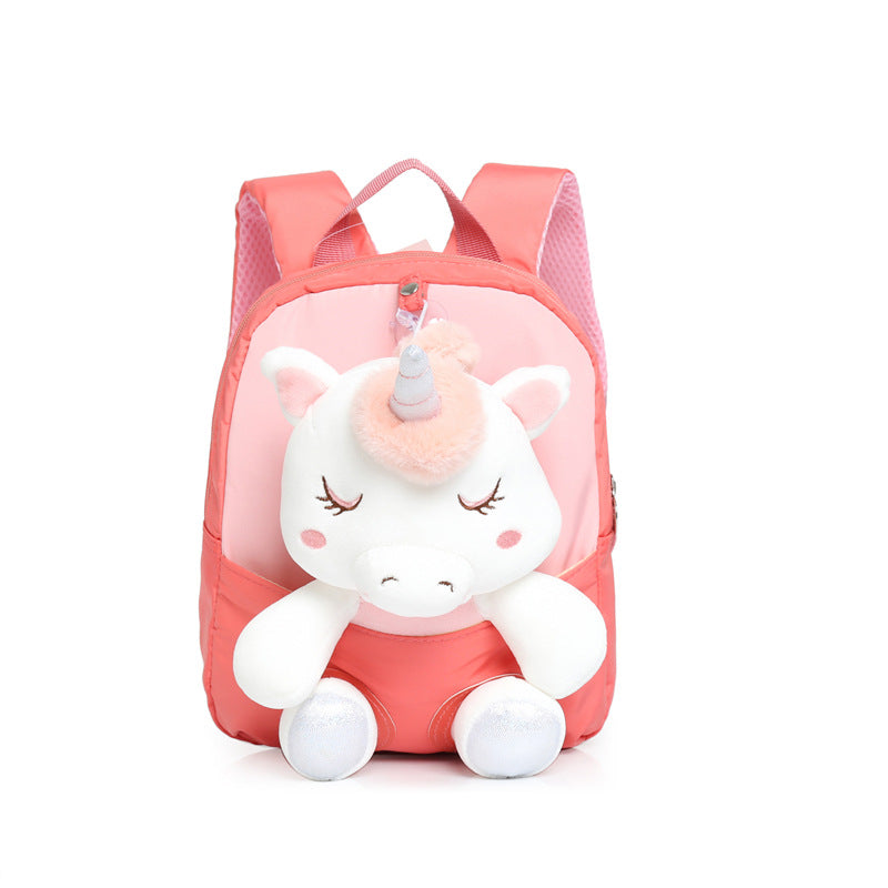 Cartoon Plush Korean Style Unicorn Doll Children's Backpacks