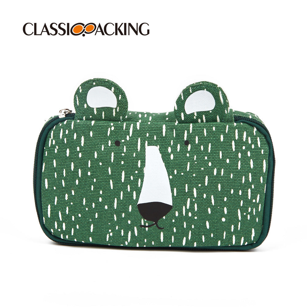 Animal Pattern Printing Cute Toiletry Portable Cosmetics Cosmetic Bags