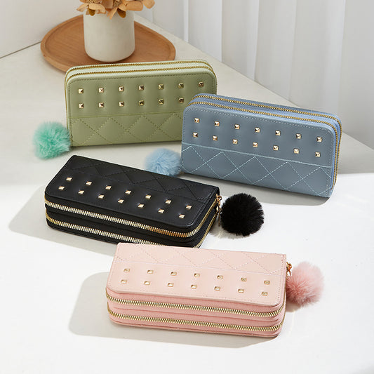 Pochette à fermeture éclair pour femmes, sacs de téléphone simples et de grande capacité