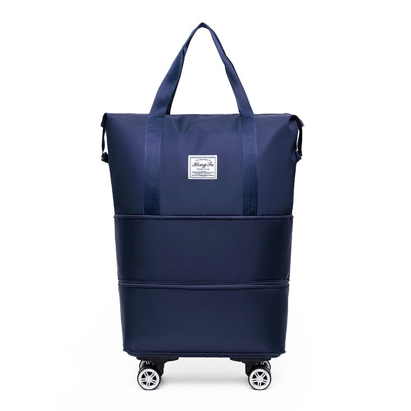 Wheels Oversized Capacity Tote Expansion Quick Travel Bags