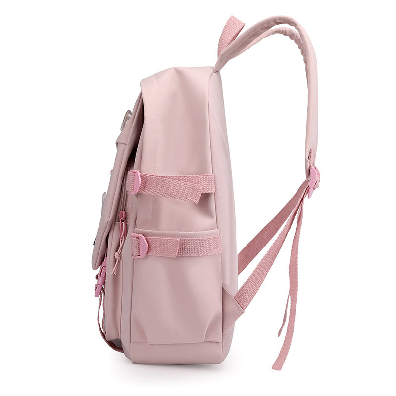 Female Retro Iti Contrast Color Fresh Backpacks