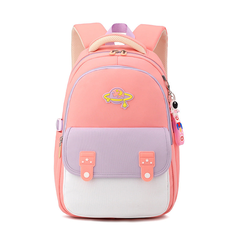 Children's Boys Portable Burden Alleviation One Two Elementary School Students' Schoolbags