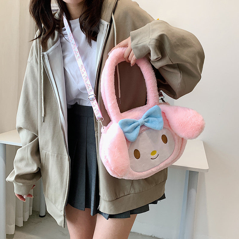 Small Plush Cartoon Devil Clow Gift Backpacks