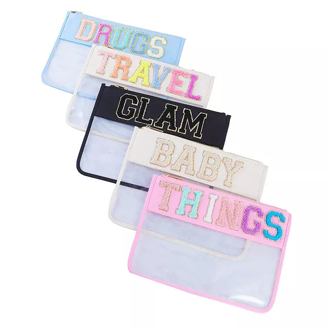 Large Capacity Transparent Short Trip Storage Cosmetic Bags