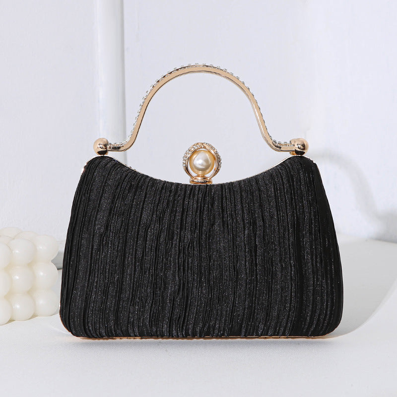 Women's Pearl Dinner Clutch Elegant Dress Banquet Evening Bags