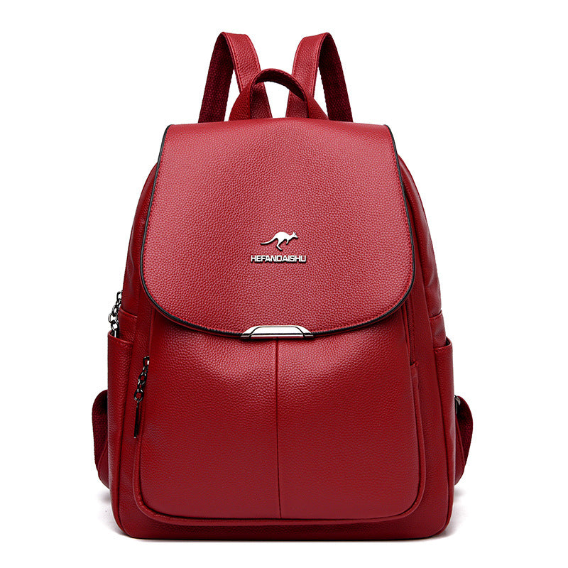 Women's Elegant Korean Style Large Capacity Soft Backpacks