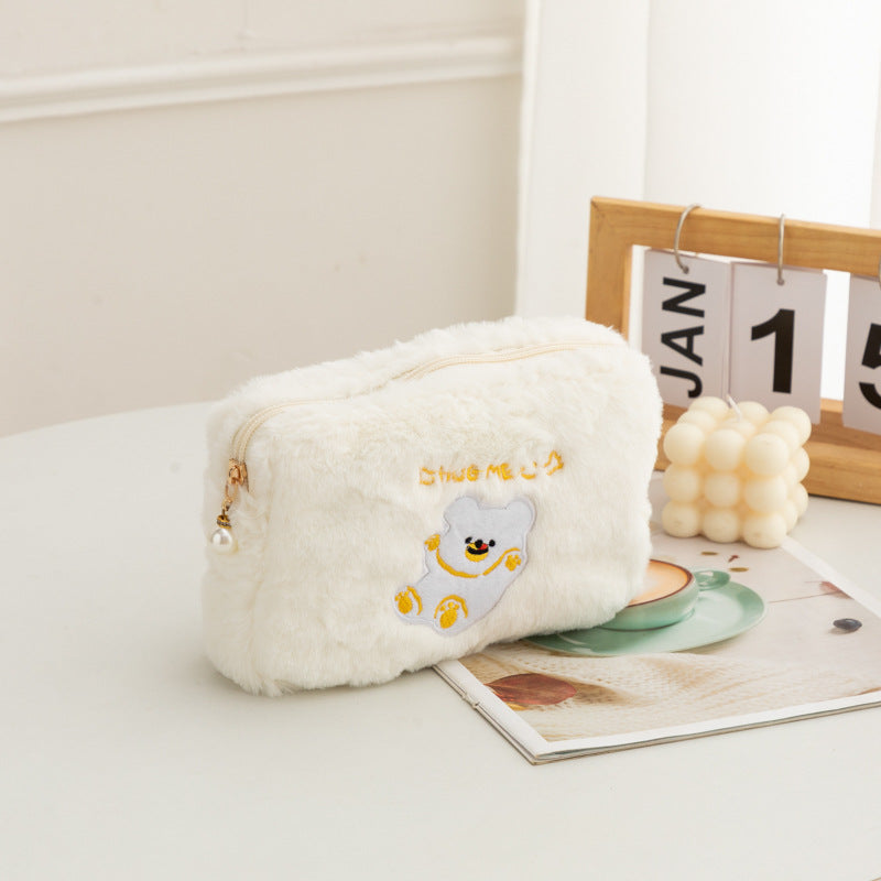 Ours mignon, rangement portable, lavage de grands sacs à cosmétiques