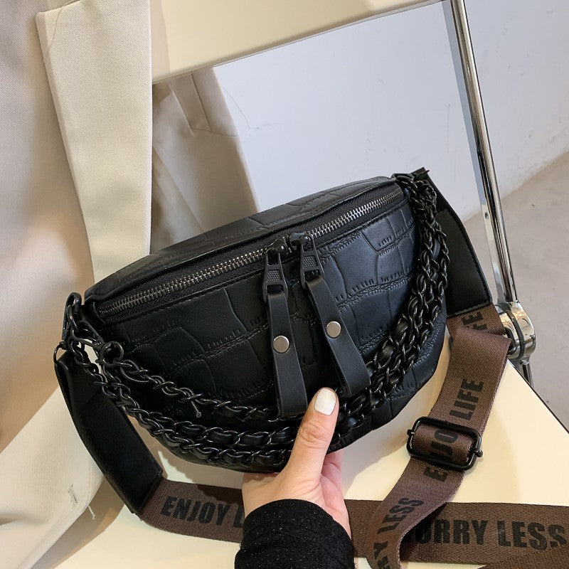 Women's Fashion Korean Wide Strap Mobile Waist Packs