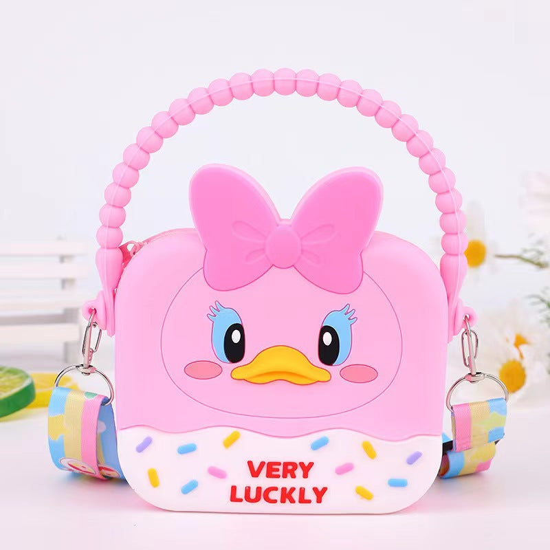 Children's Cartoon Portable Silicone Little Large Capacity Coin Purses