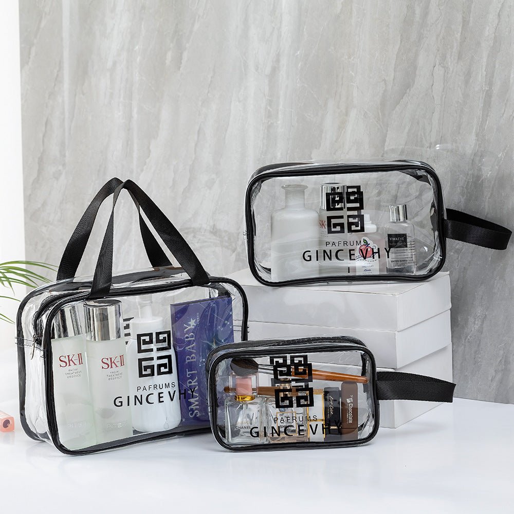 Transparent Small Portable Large Capacity Waterproof Cosmetic Bags