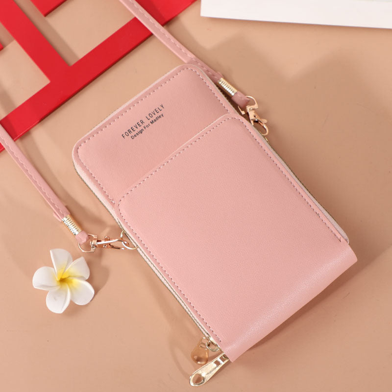 Women's Color Small Touch Screen Mini Mobile Ladies Wallets