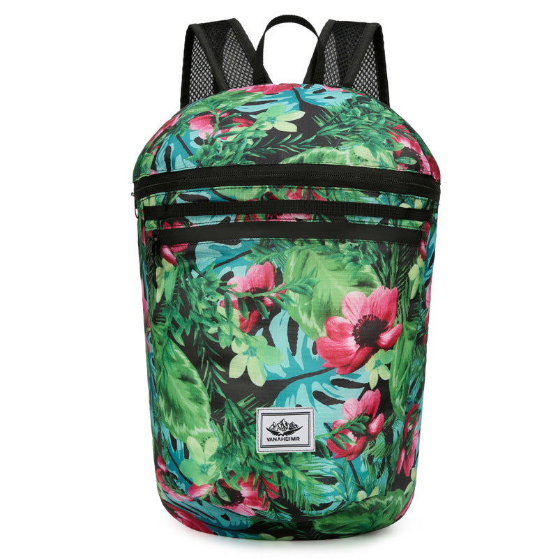 Folding Colorful Large Capacity Lightweight Printed Sports Backpacks