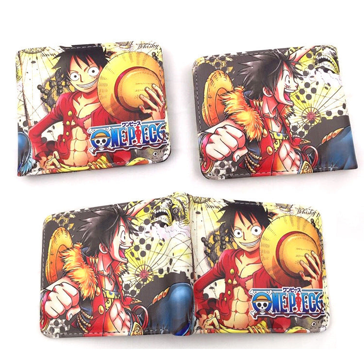 Piece Anime Peripheral Short Trendy Unique Ladies Wallets