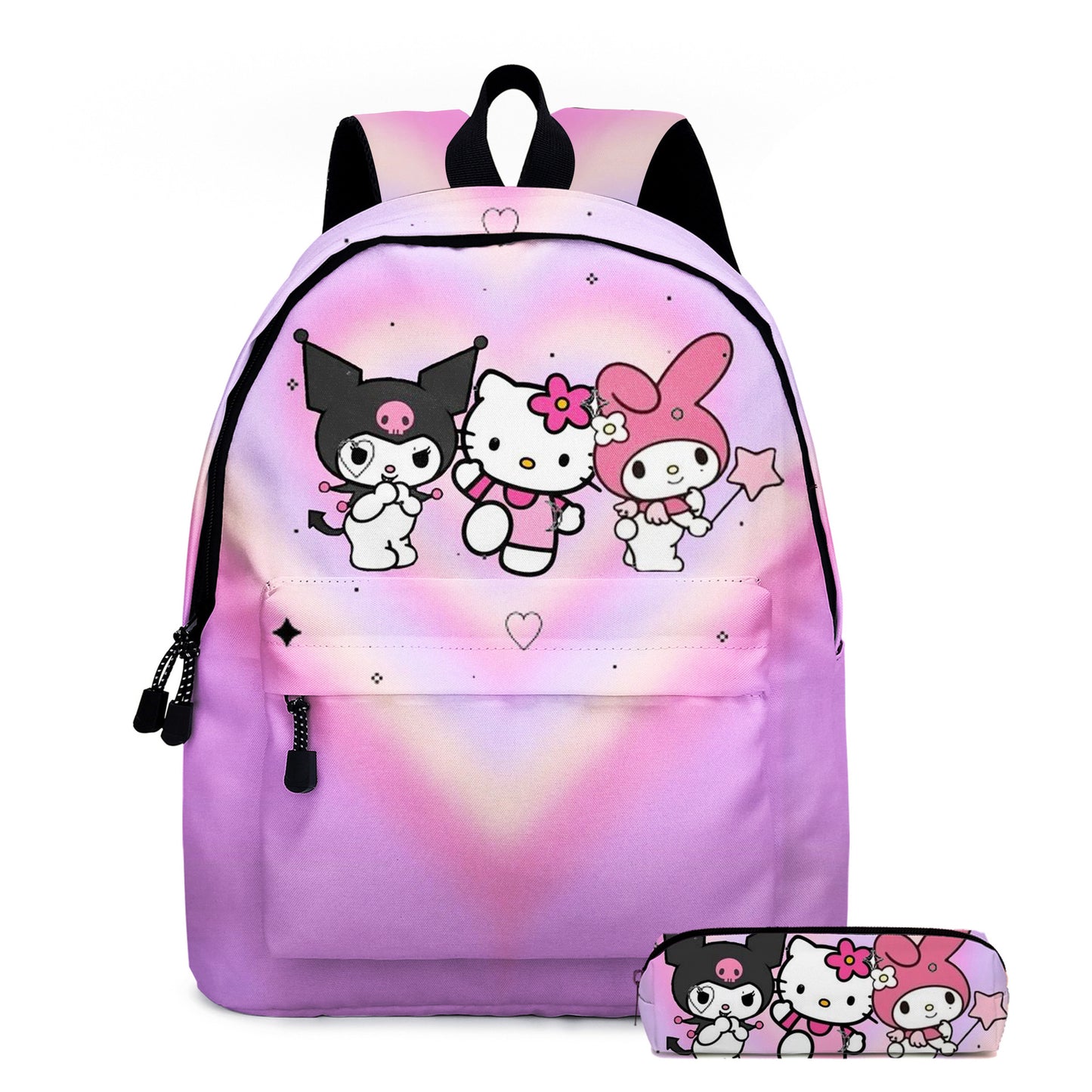 Cool Cartoon Clow Three-piece Set Primary Elementary School Students' Schoolbags