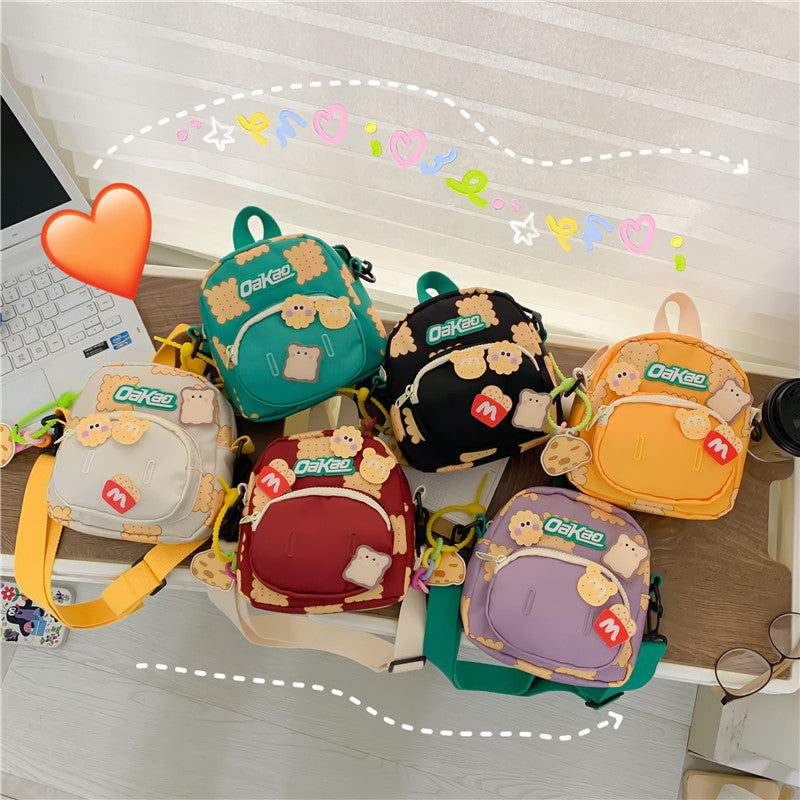 Children's Cute Western Style Fresh Biscuit Lightweight Children's Shoulder Bags