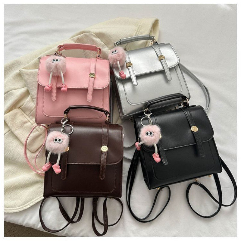 Classic British Vintage Female Trendy Portable Backpacks