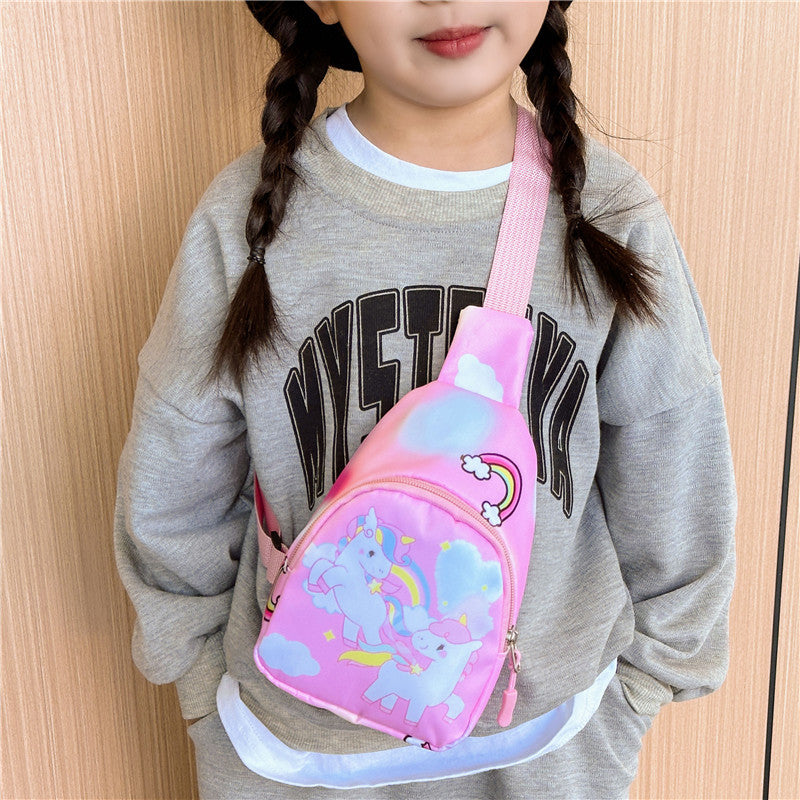 Tissu pour enfants petite princesse mode dessin animé allant sacs de taille pour enfants