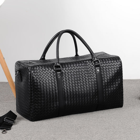 Men's Thick Woven Portable Large Capacity Business Travel Bags