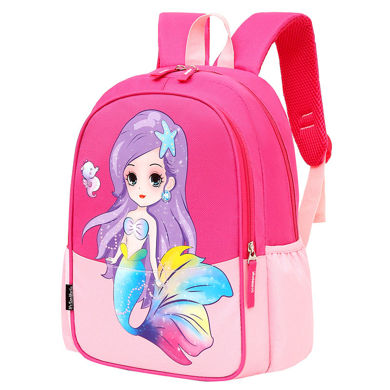 Children's Beautiful Elegant Classic Mermaid Cartoon Elementary School Students' Schoolbags