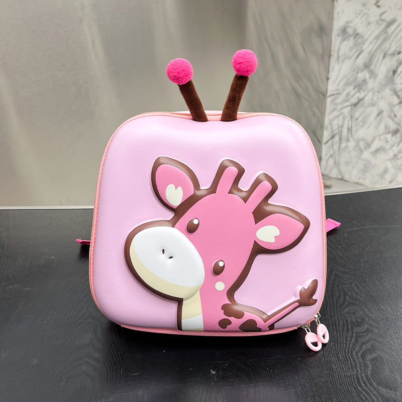 Children's Cartoon Eggshell Cute Deer Three-dimensional Boys Children's Backpacks