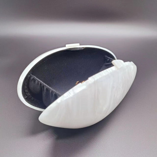 Women's Oval Shell Goose Egg Acrylic Fashion Evening Bags