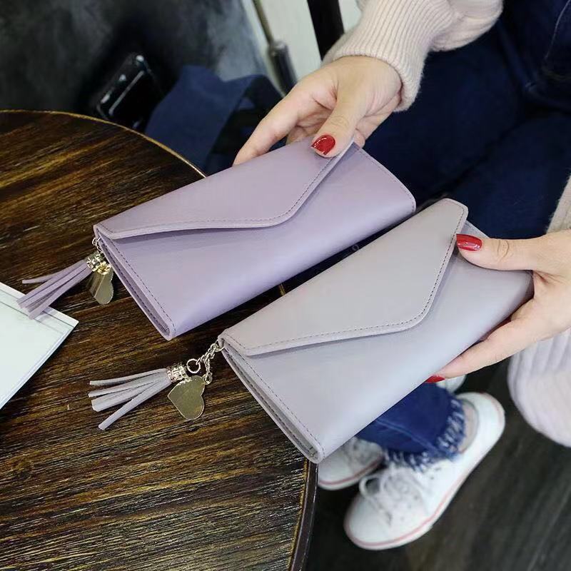 Women's Large Capacity Mobile Korean Style Soft Ladies Wallets